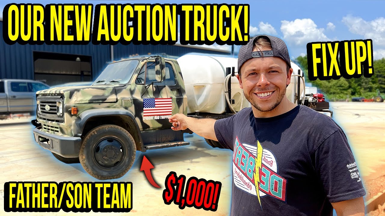 My Dad And I Fix Up Our $1,000 Truck We Bought From A Government Auction! Part 2