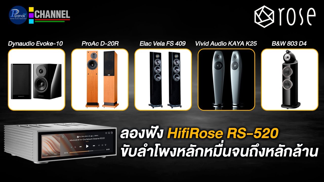 ลองฟัง HifiRose RS 520 ราคา 159,900 บาท ขับลำโพงหลักหมื่นจนถึงหลักล้าน