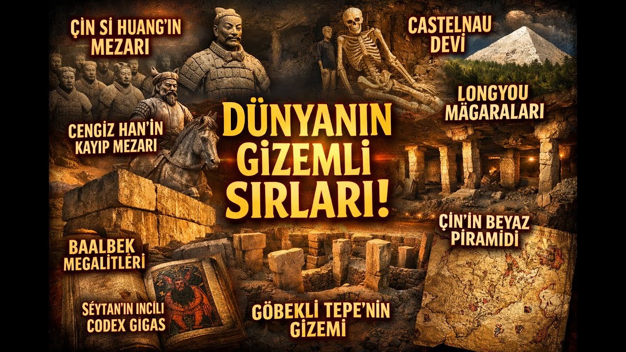 ESRARENGİZ!!!Tarihin En Büyük Gizemleri: Açılmayan Mezarlar, Yasaklı Haritalar ve Kayıp Uygarlıklar🔥