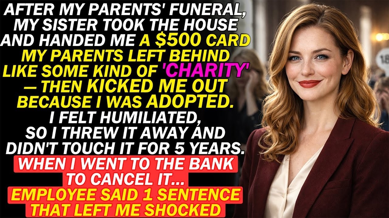After My Parents Passed Away, My Older Sister Took The House And Kicked Me Out Because I Was Adopted