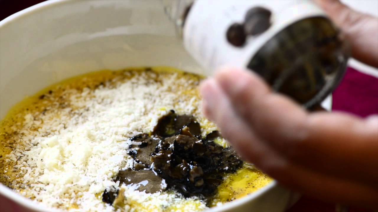 Frittata Omelette with italian black truffles Urbani Truffles