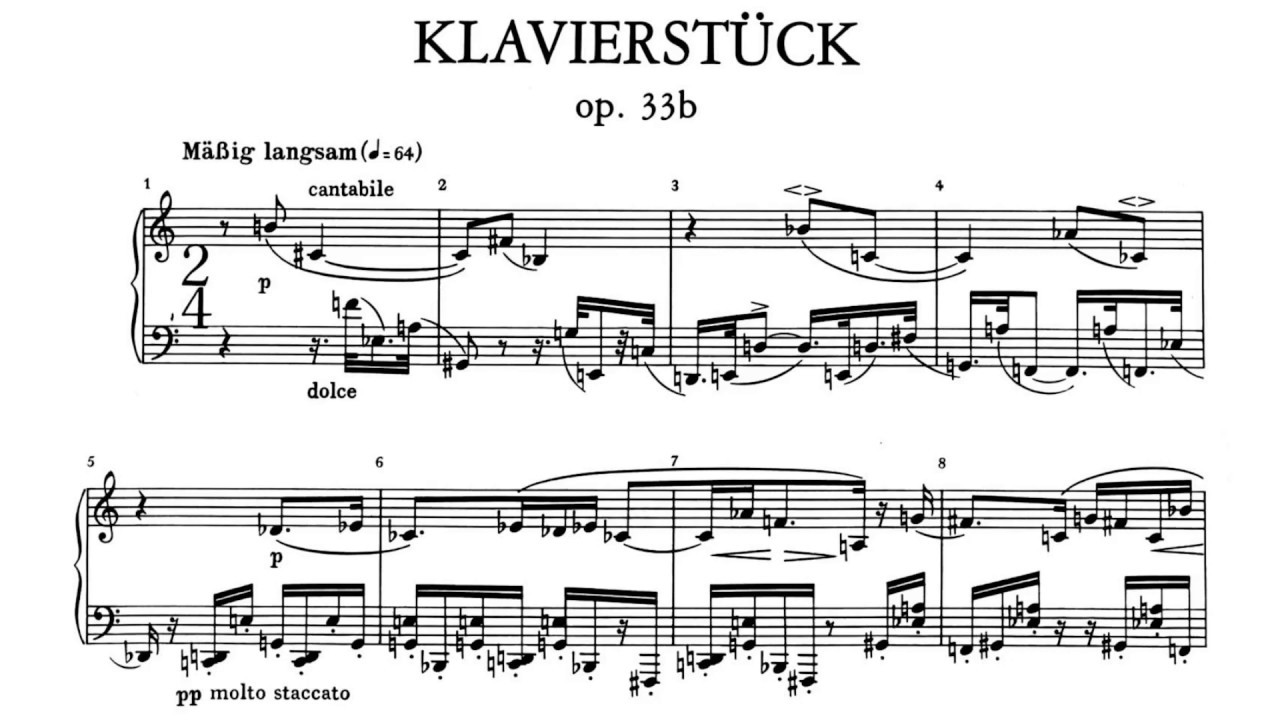 Schoenberg: Klavierst&uuml;ck Op. 33b (Pollini)