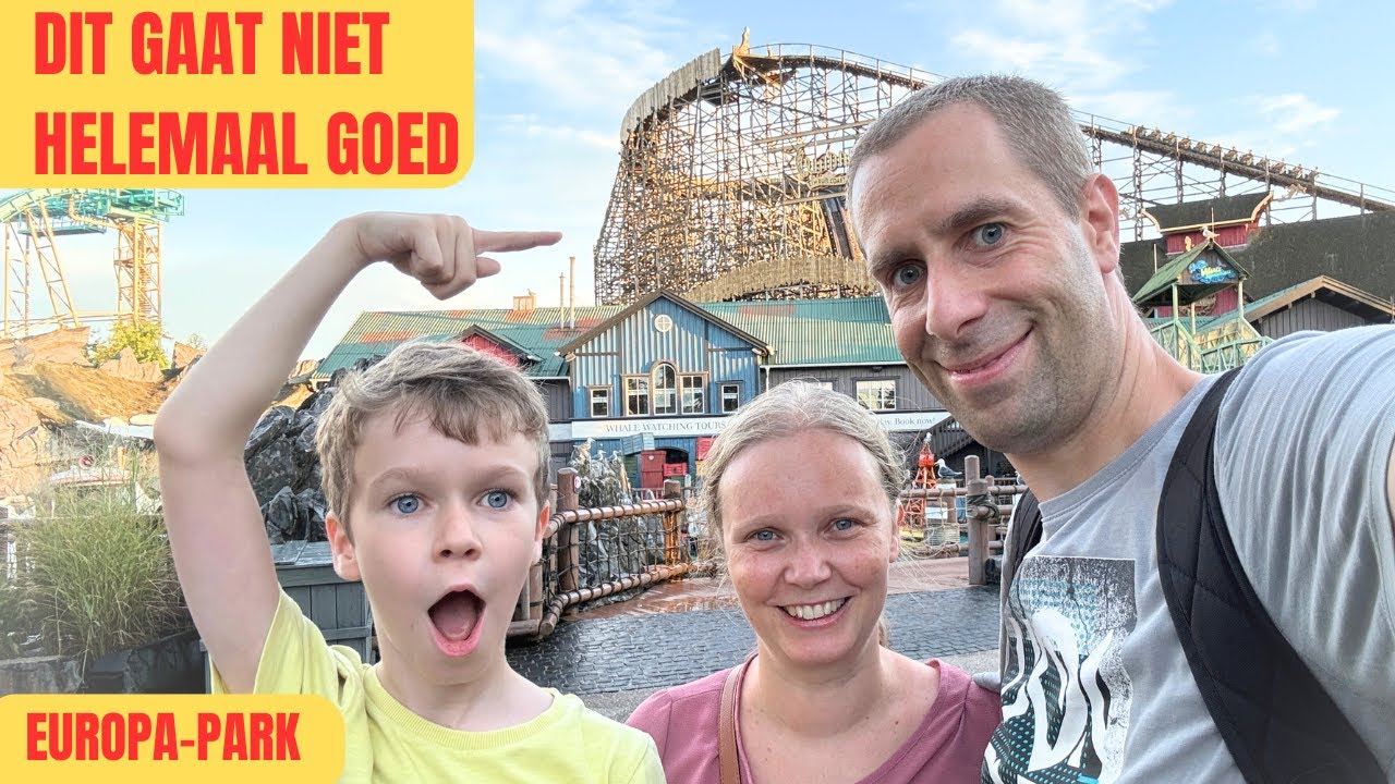 NOAH'S EERSTE ACHTBAAN IN EUROPA-PARK - GAAT NIET HELEMAAL GOED!