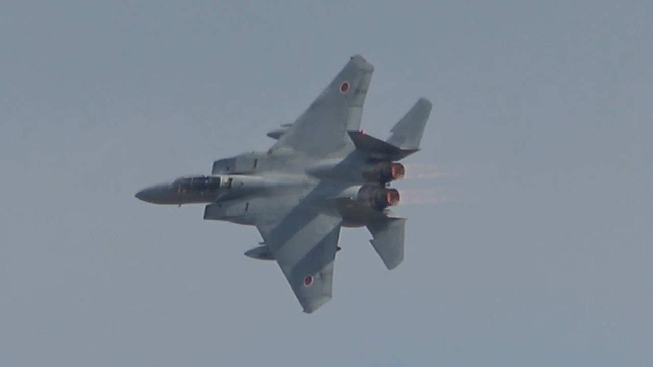 F-15機動飛行の事前飛行 - 築城基地航空祭2025予行
