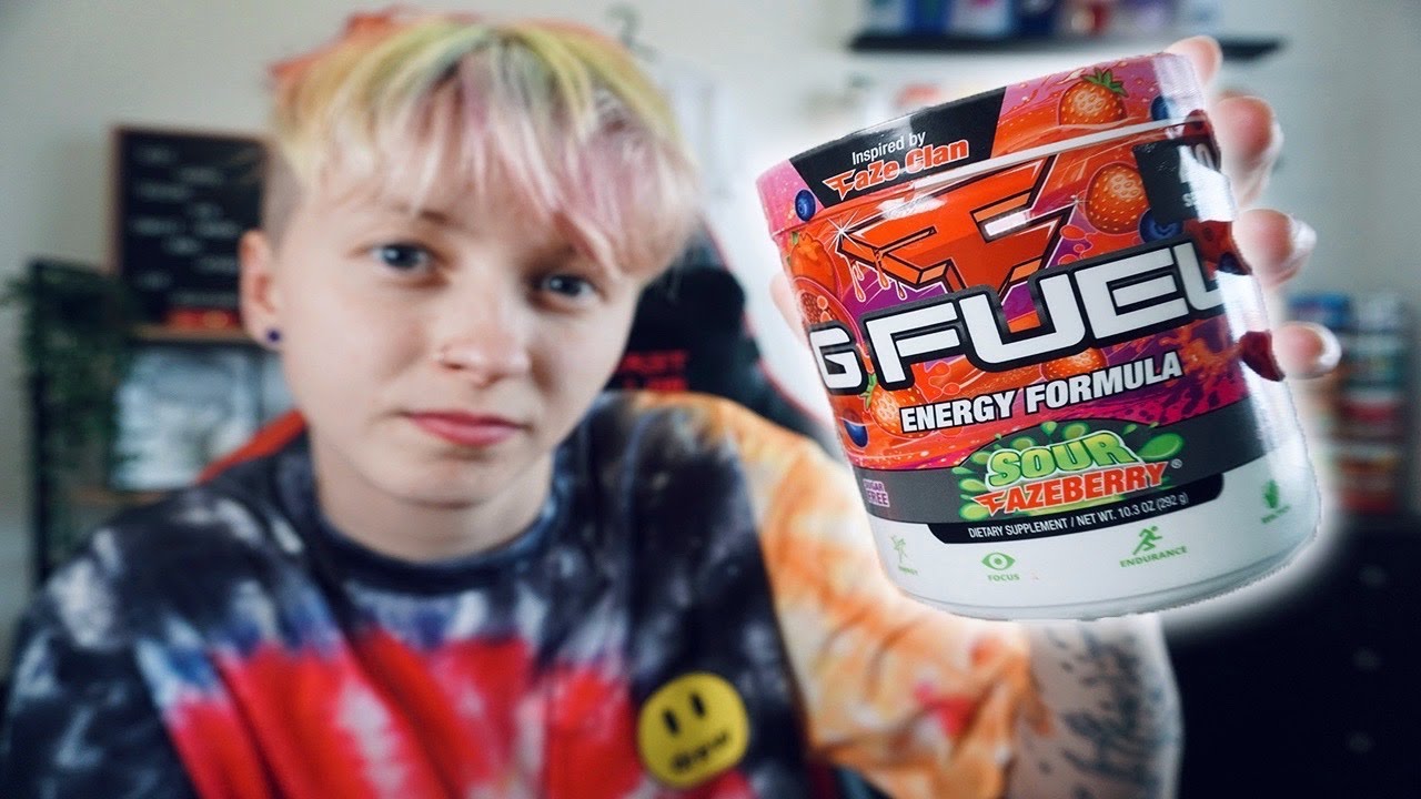 SOUR FAZEBERRY GFUEL TASTE TEST & REVIEW 💥