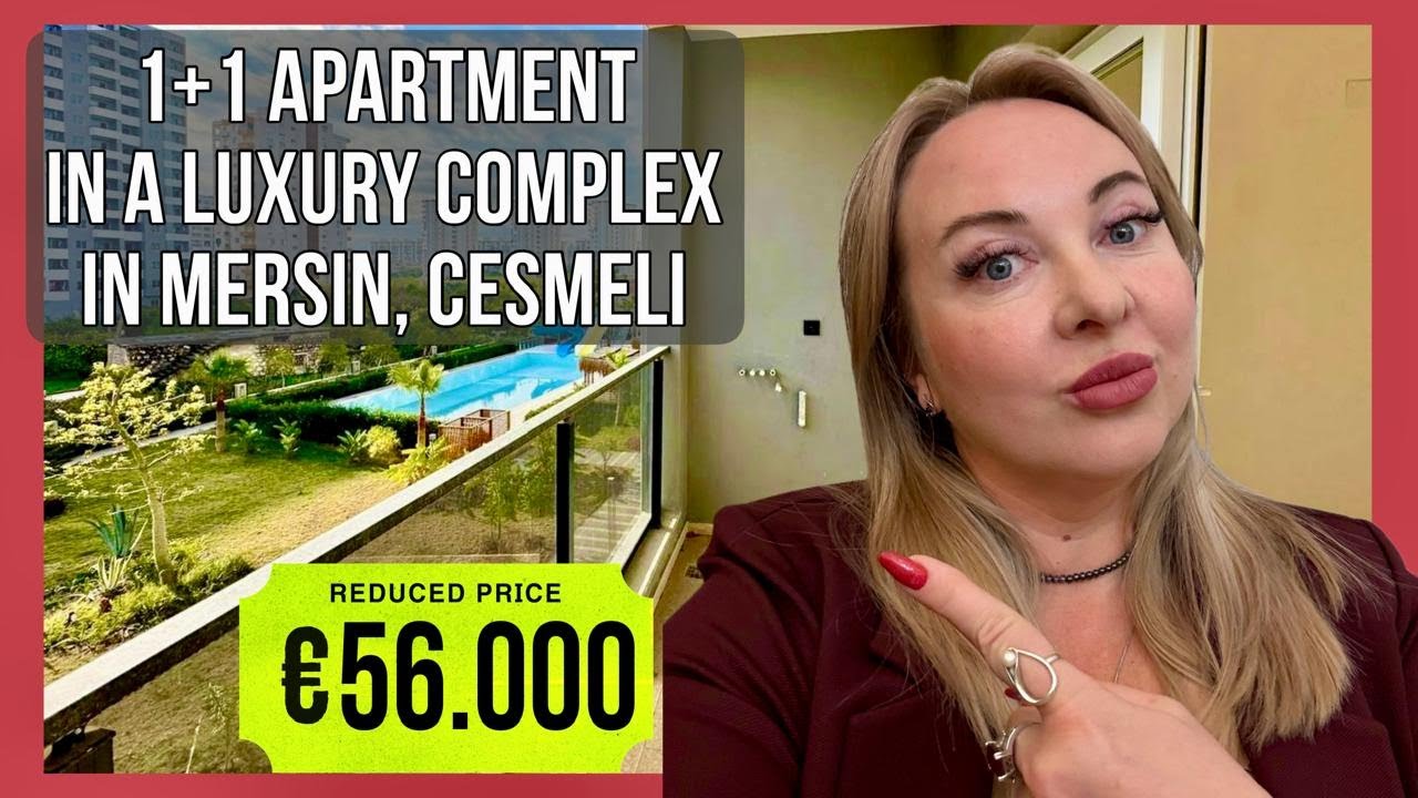 Seaside apartment in Turkey for €56,000. 1+1 in a prestigious complex in Mersin