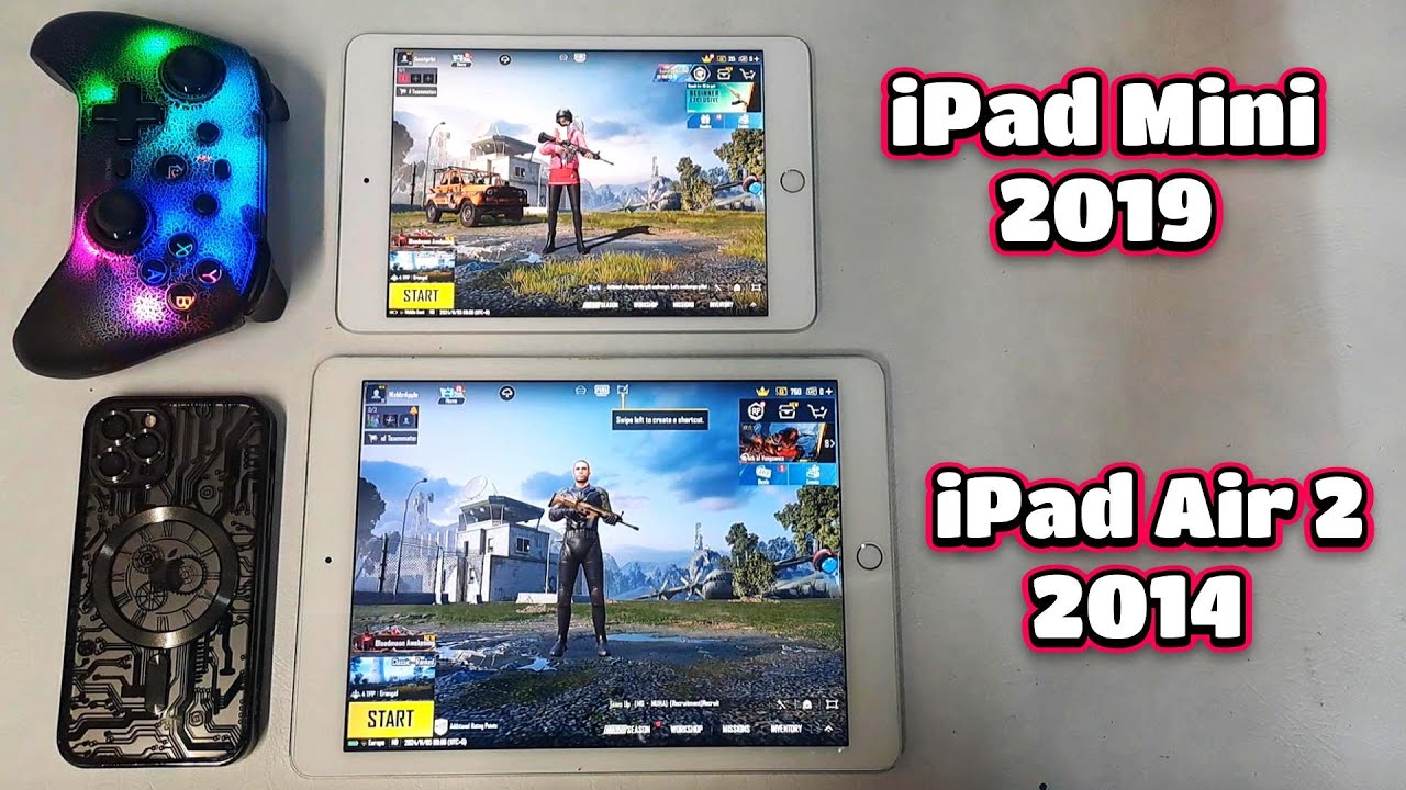 iPad Mini 5 PUBG Mobile Graphics vs iPad Air 2 2014 Ultra HDR