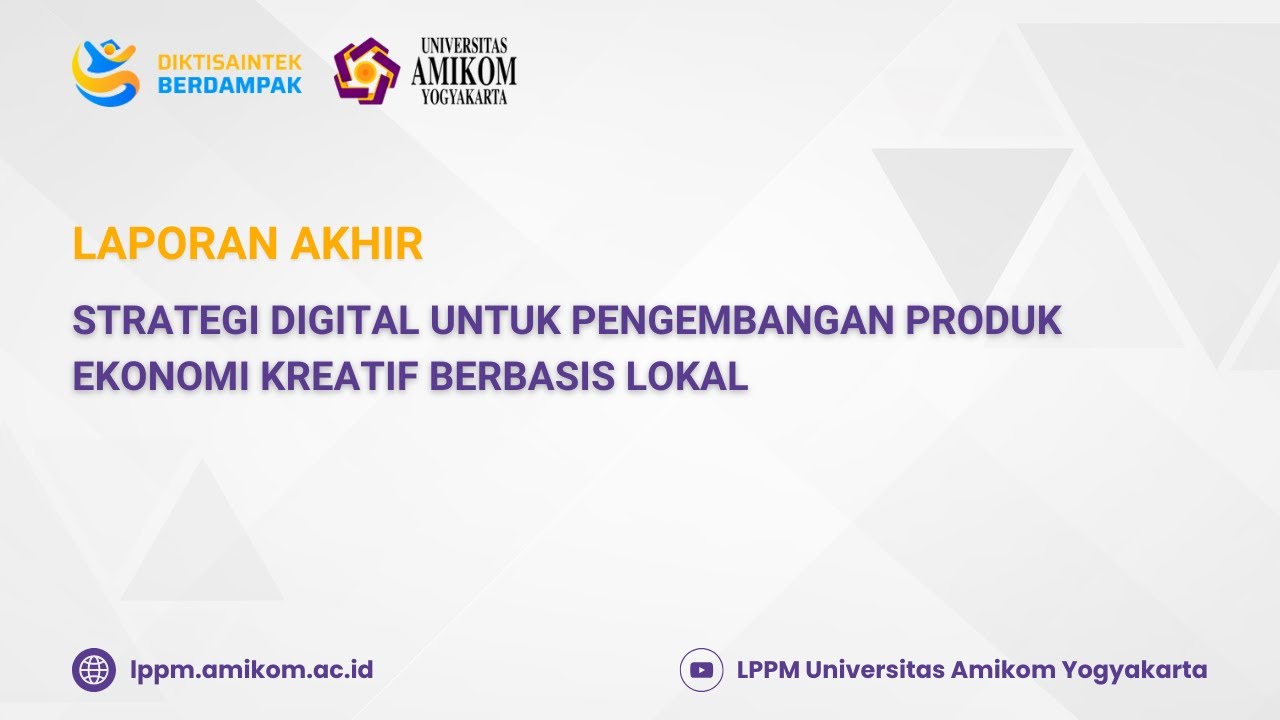 Strategi Digital untuk Pengembangan Produk Ekonomi Kreatif Berbasis Lokal