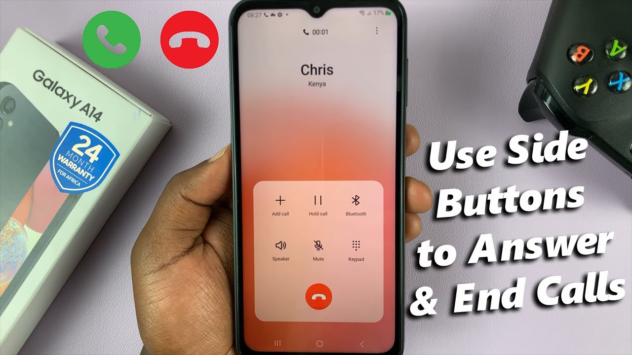 How To Answer and End Calls Using Physical Buttons On Samsung Galaxy A14