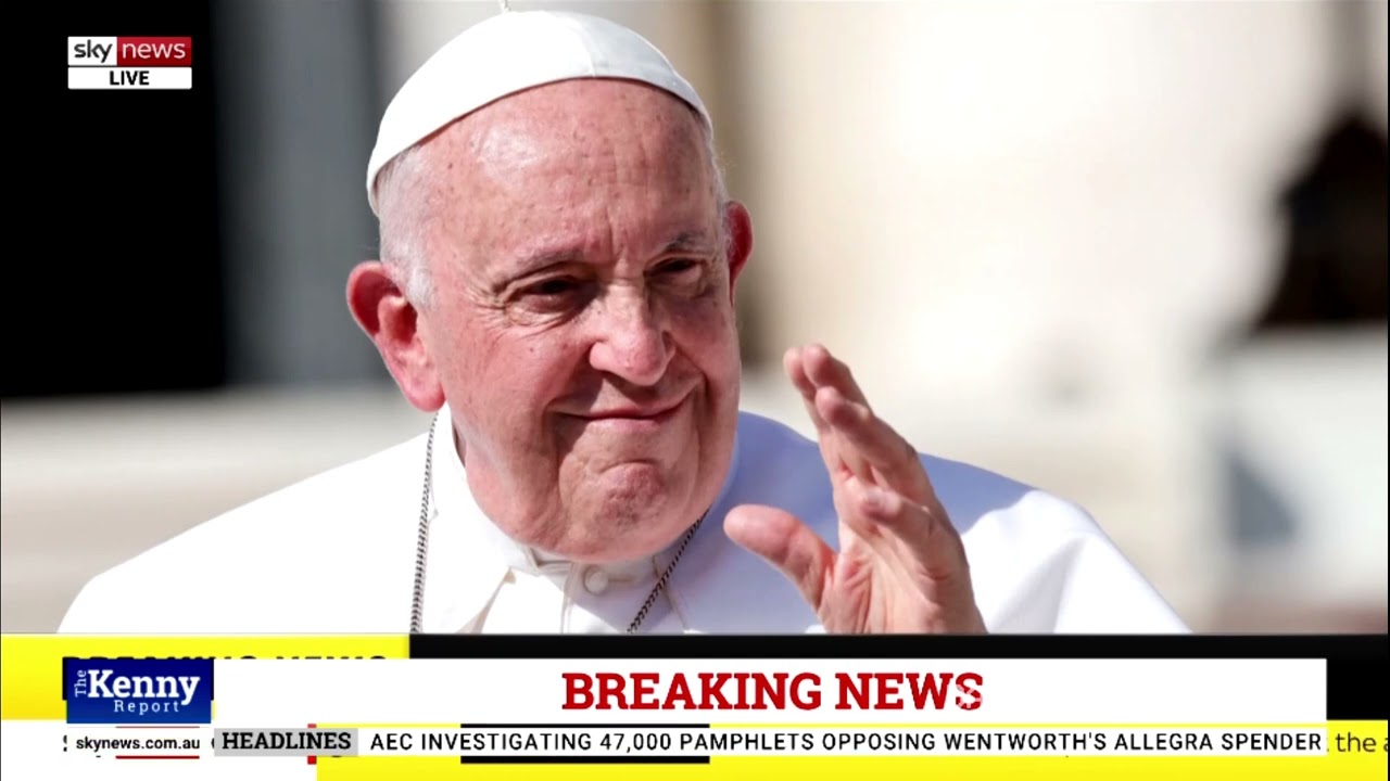 Montage: How news channels broke the news of Pope Francis' death