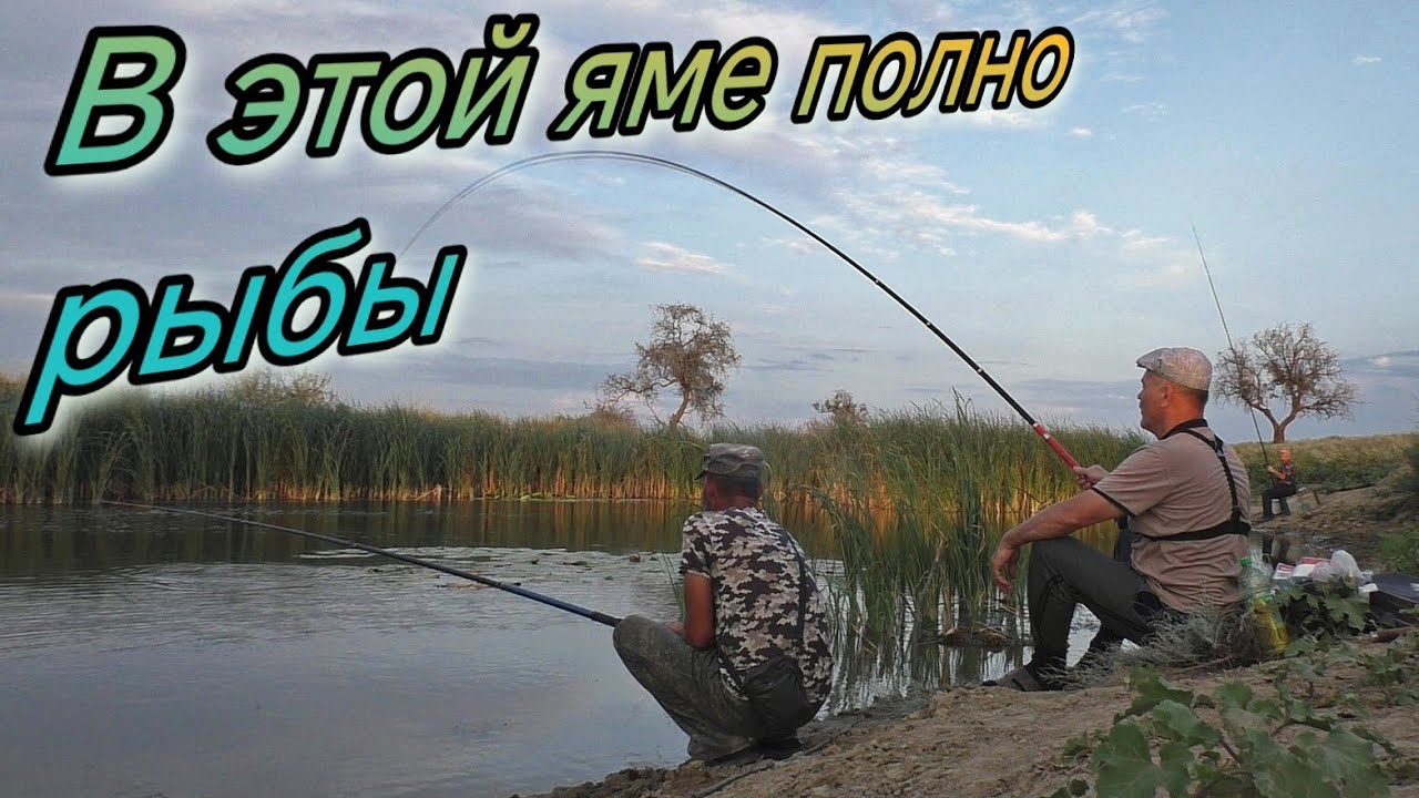 В этой яме полно рыбы! Сом щука карась линь всё на одну удочку Уилский р он  Актобе 2025г