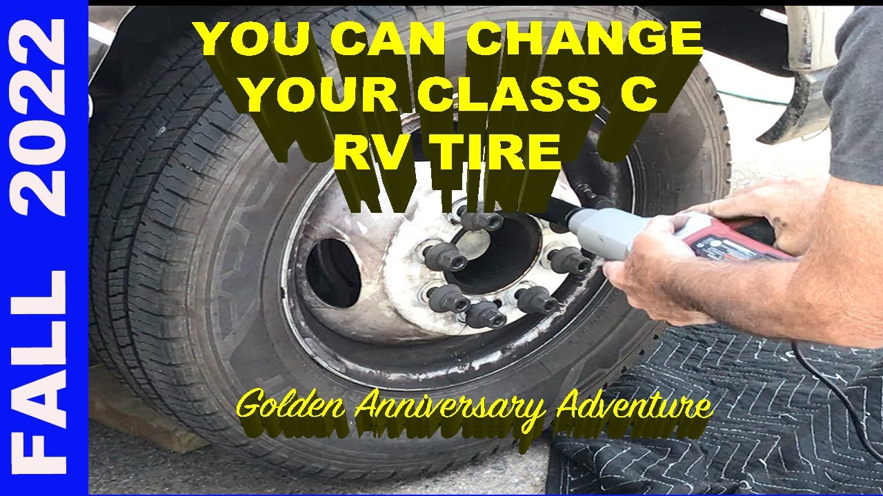 RV Flat Tire Why Wait For Road Service? YOU Change a Flat Tire on your Class C RV- it's EASY !