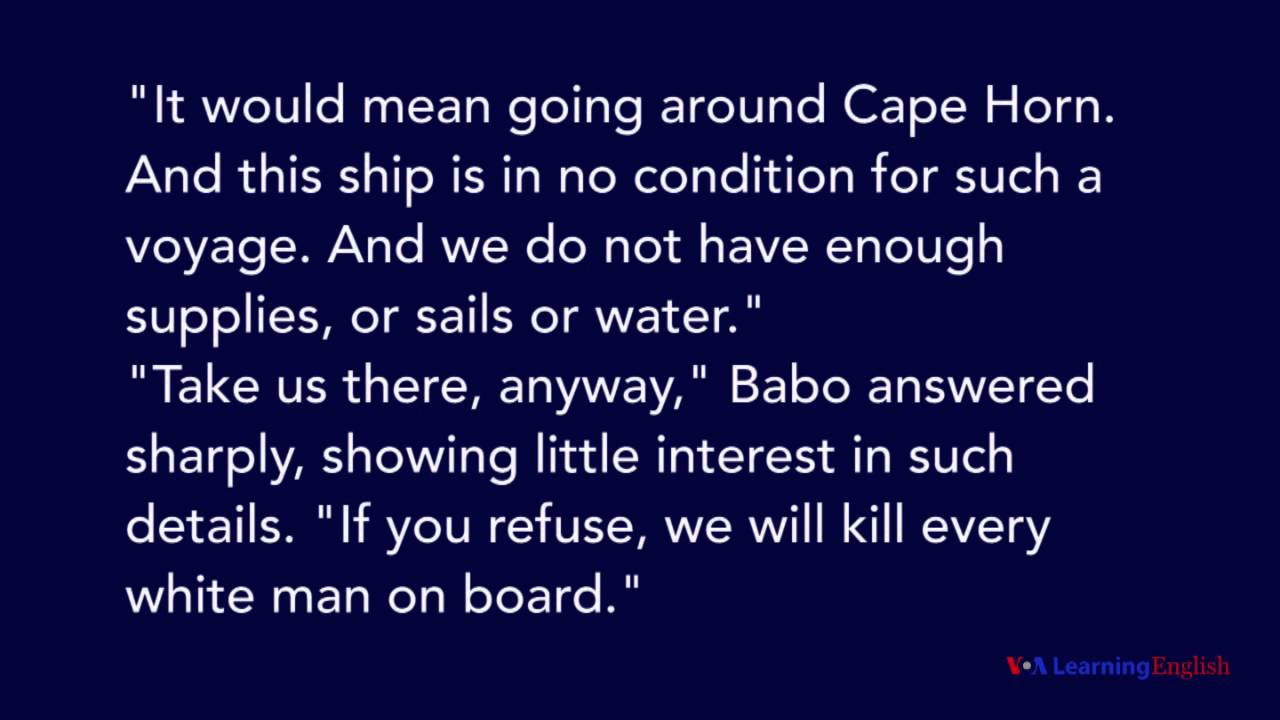 Benito Cereno by Herman Melville, Part One