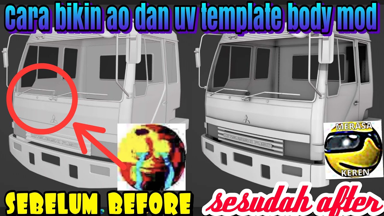 Cara membuat UV Map Template dan Ao pada Body suatu mod (Orang bikin tutor)