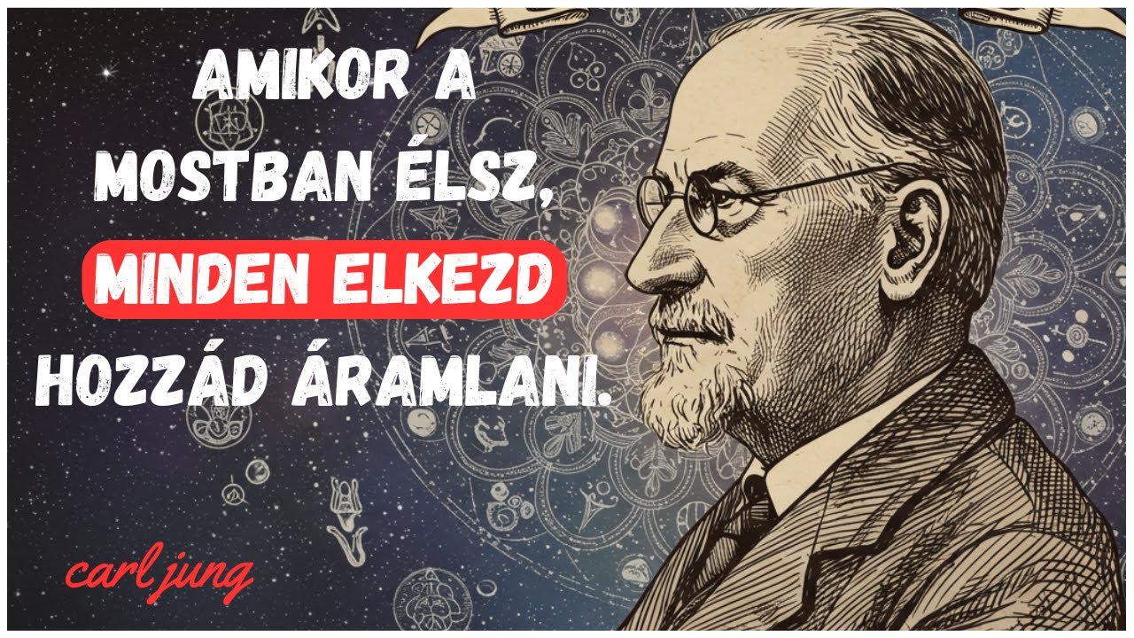Carl Jung  Amikor a mostban élsz, minden elkezd hozzád áramlani.