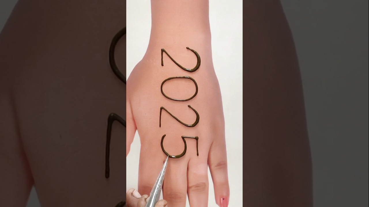 New Year special mehndi design #2025 #2024 #mehendikidesign #mehandi #mehndikivideo