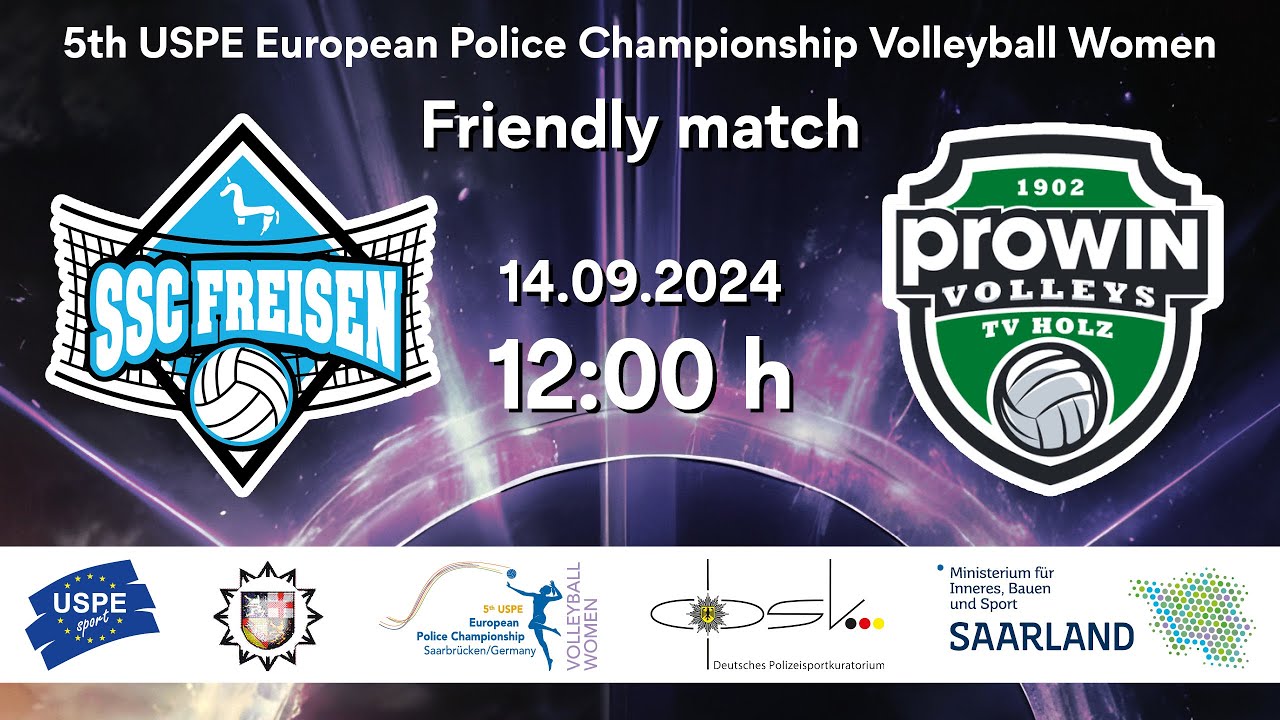 Europäische Polizeimeisterschaft Volleyball 2024 Livestream von PolizeiSaarland