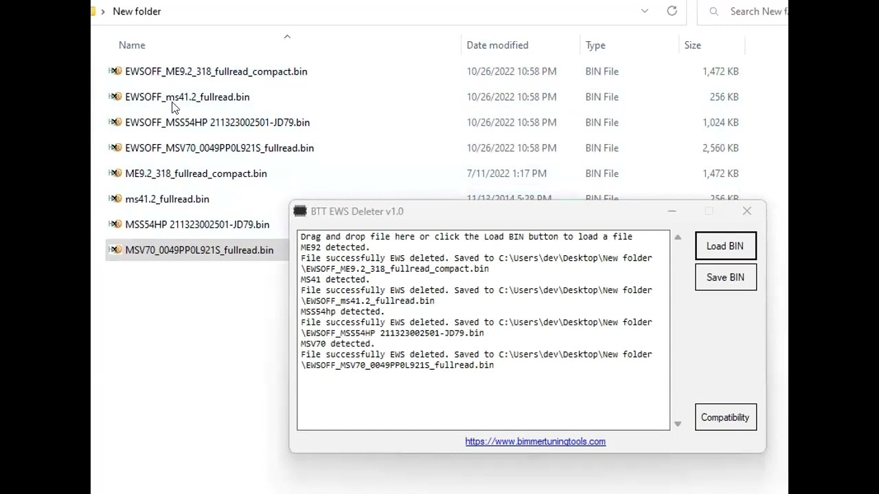 BTT EWS Deleter - Easily Disable EWS IMMO or CAS From ECU File