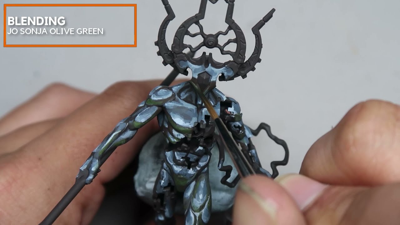 Painting Sky Earth NMM (WH40K: C'tan Shard of the Void Dragon)