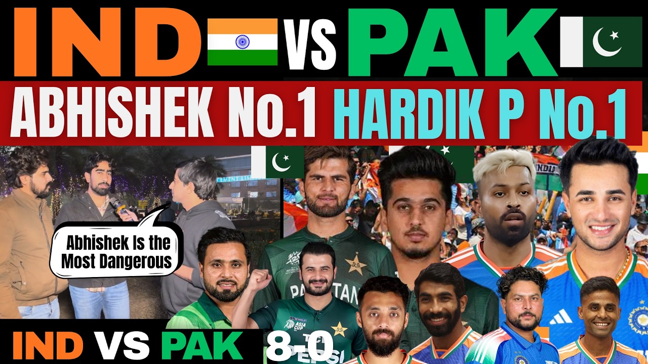 IND Vs PAK 🇮🇳🇵🇰 | ABHISHEK NO.1 HARDIK P No.1 | Who Is Best Captain? | PAKISTANI PUBLIC REACTION
