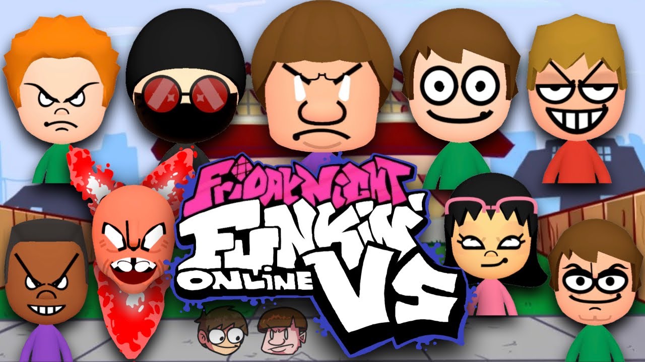 Все EDD и UBERKIDS против Friday Night Funkin' ONLINE MOD Mii КОГДА-ЛИБО!