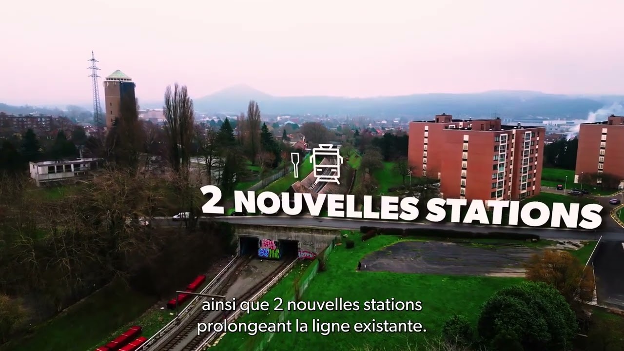 Jean Cavard   Le Metro 5 à Charleroi