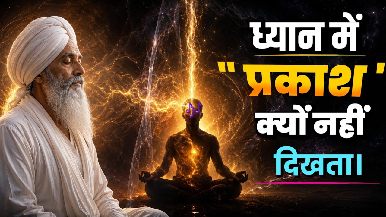 ध्यान में प्रकाश क्यों नहीं दिखता? ध्यान में प्रकाश कब दिखाई देता है? Inner light Meditation||