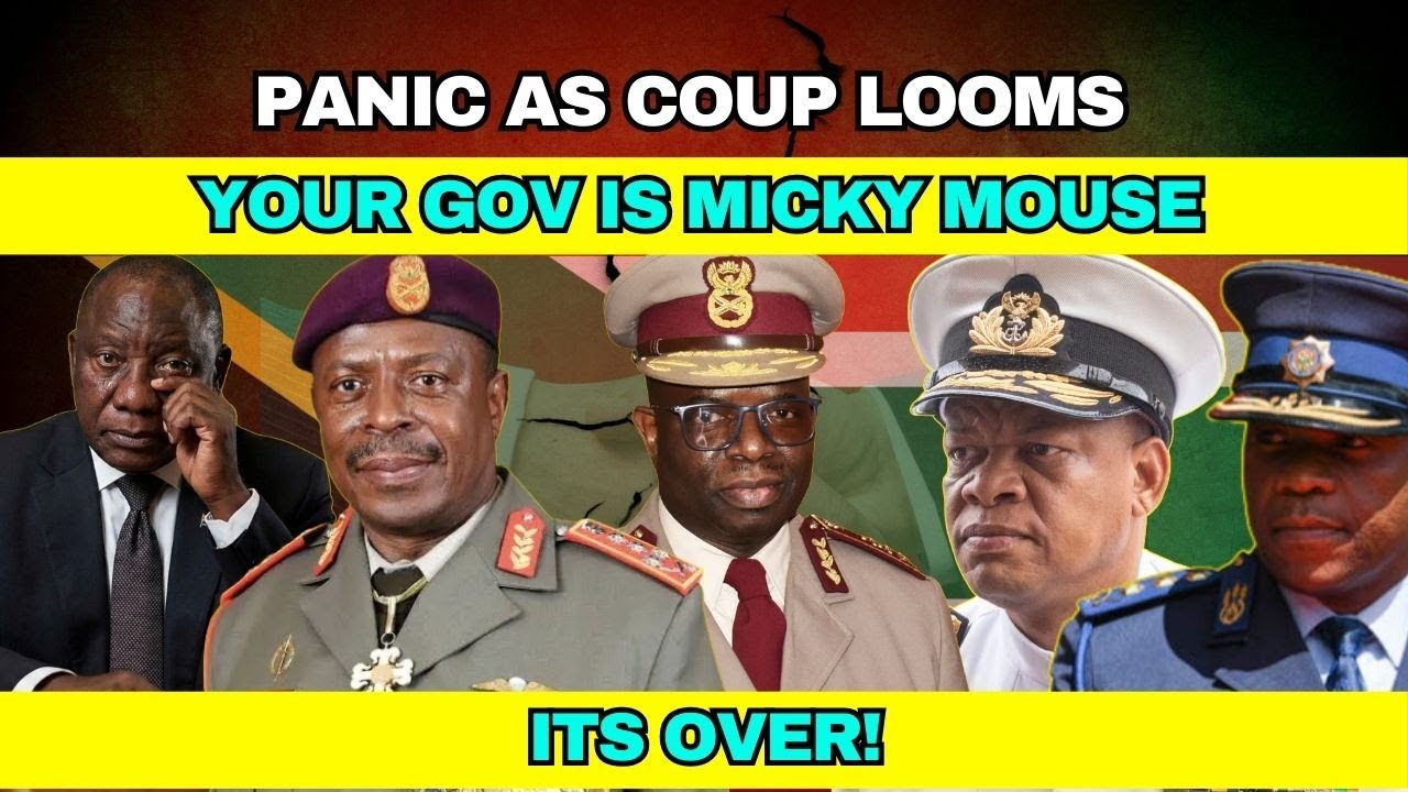 Panic As Coup LOOMS -Generals Call Ramaphosa Government 'MICKEY MOUSE!