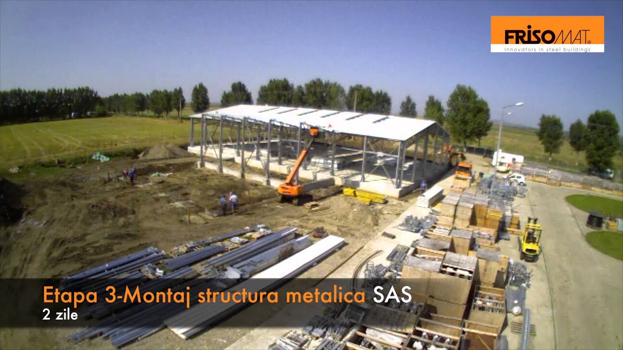 How to build a steel hall of 1,200 square meter? Learn from Frisomat Construction Company