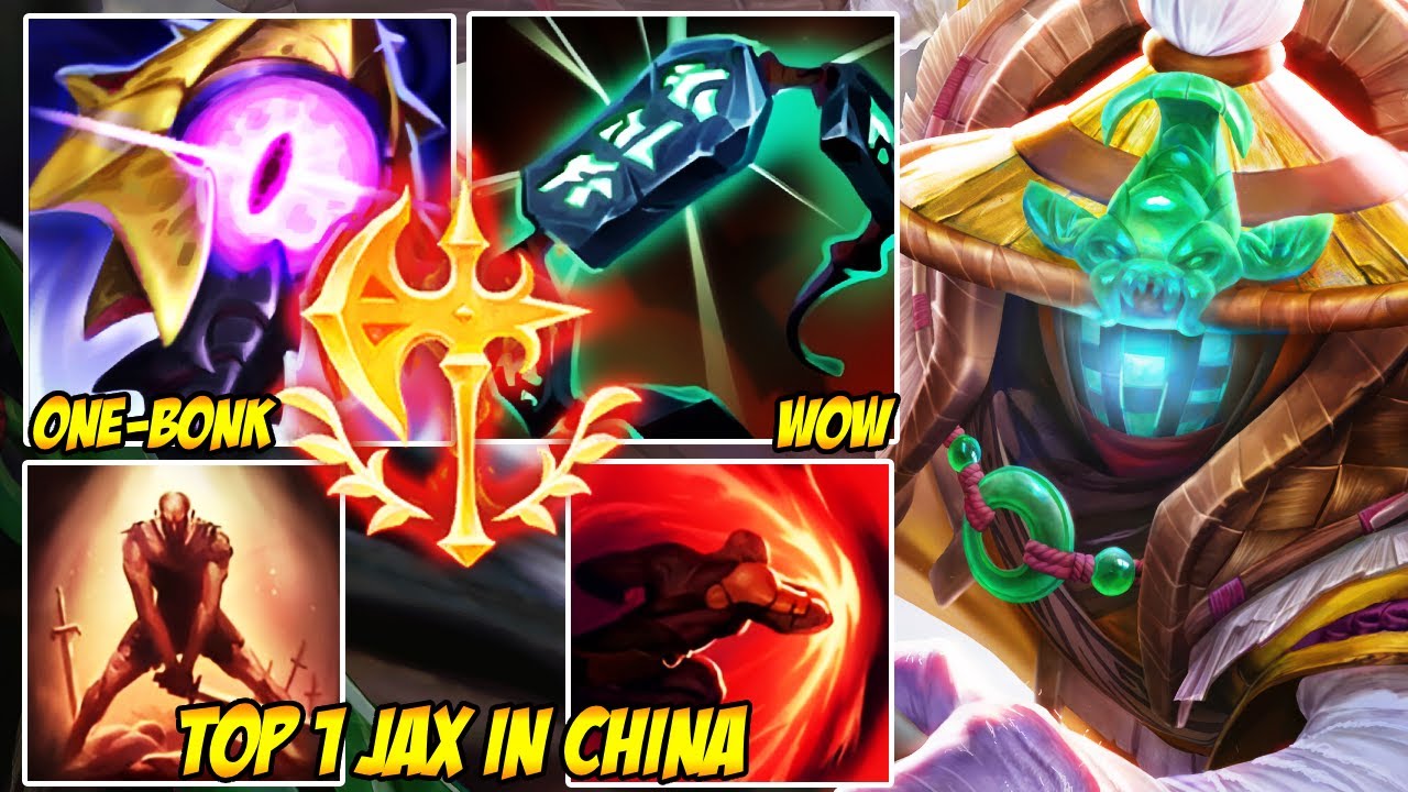 WILD RIFT CHINA TOP 1 JAX - NO ONE BEATS HIM 1v1 (WON EVERY FIGHT)
