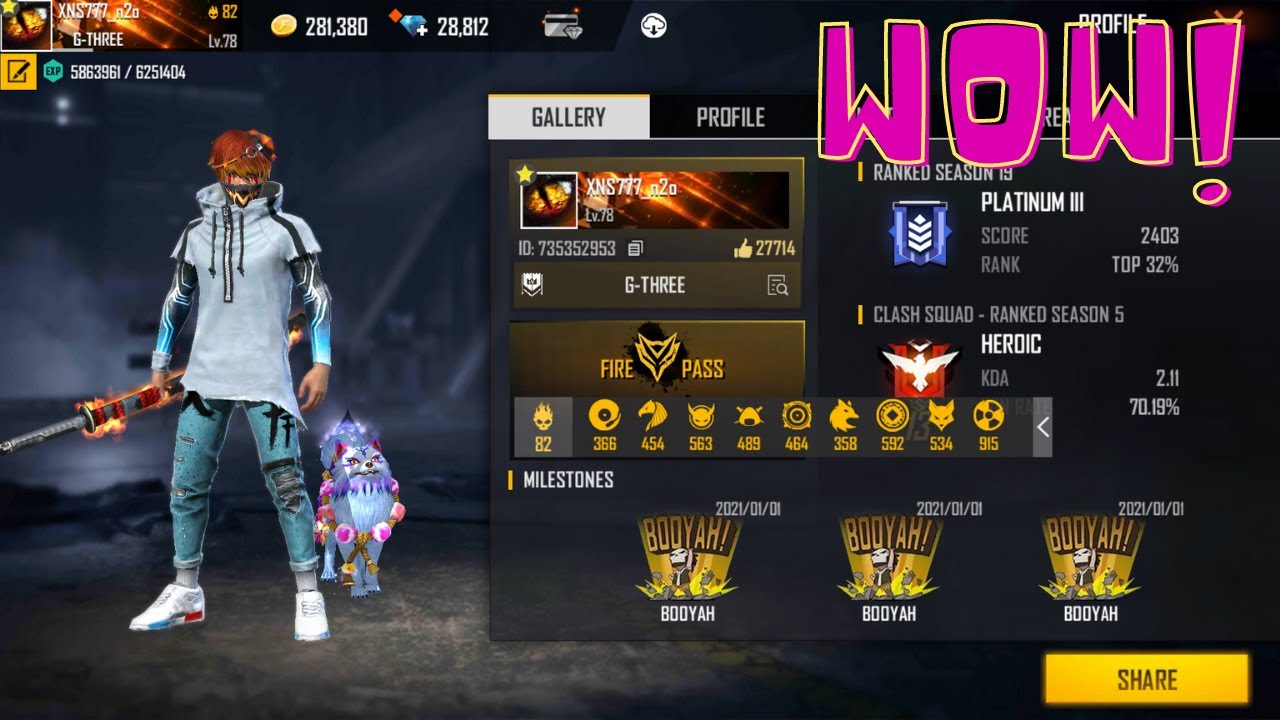 Best acc in EU ?! 20.000 $ ?! 🤑 Free Fire