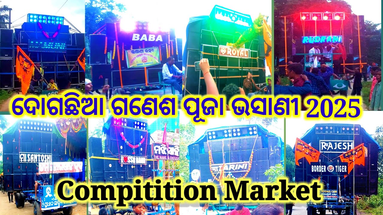 Dogachia Ganesh Puja Bhasani 2025 !! ମାର୍କେଟ ଉପରେ ହେଲା Compitition 