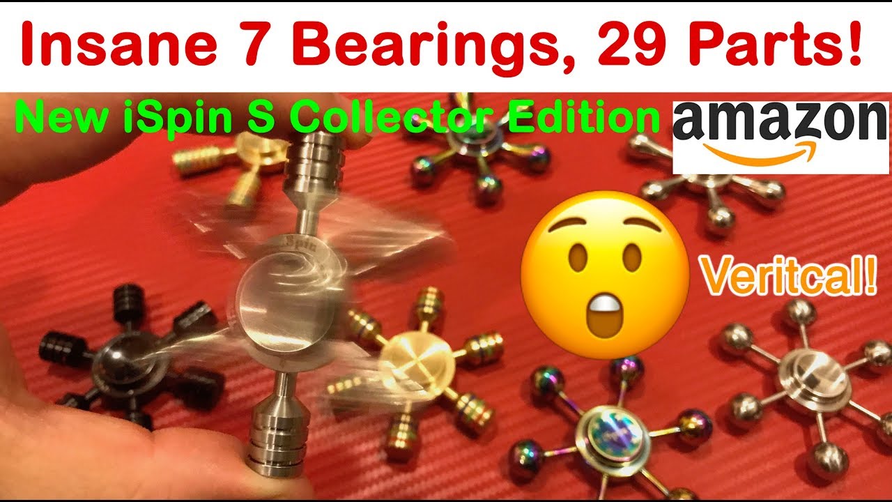 New iSpin S: Insane 29 parts + 7 Bearings: The Best Fidget Spinners Collection Review on Amazon 2017