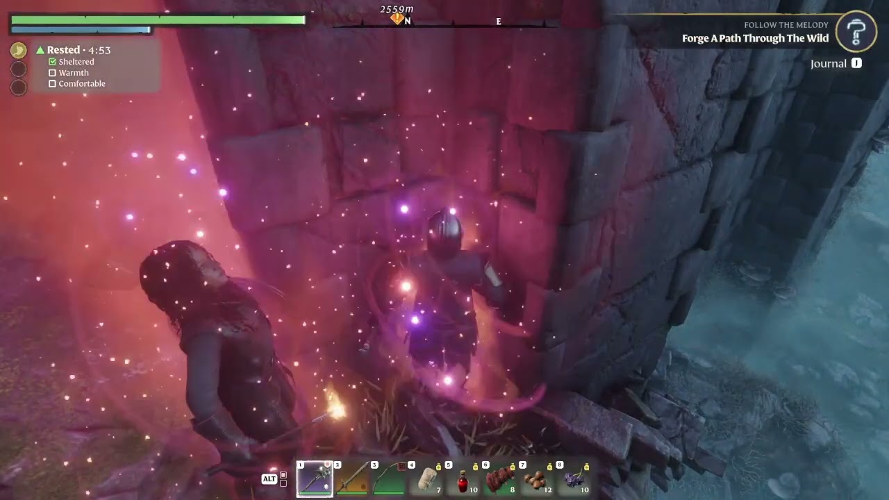 Playing Enshrouded. Trying to grow the base
