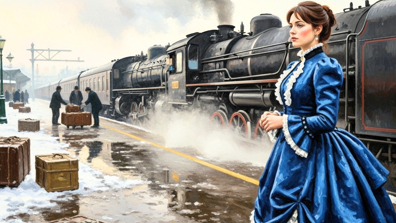 Art in Motion | The Awakening of Steam: Saint-Lazare Station | Inspired by Claude Monet | 4K