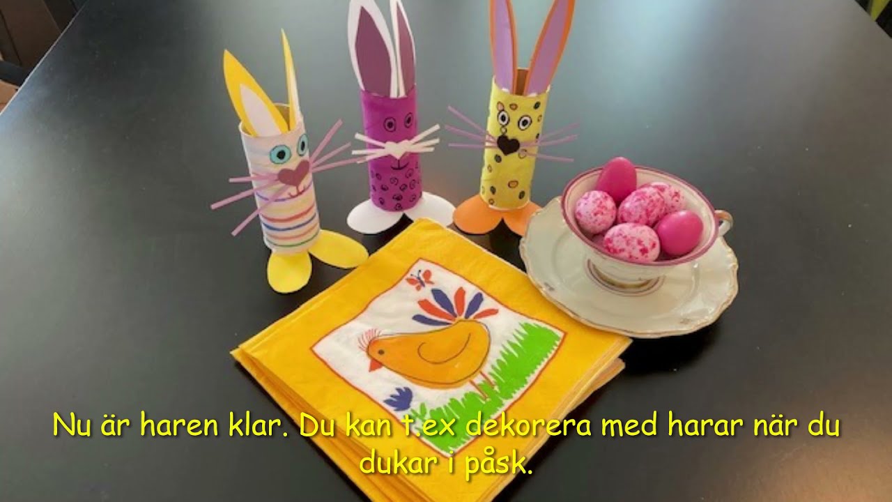 Påskhare av toarulle