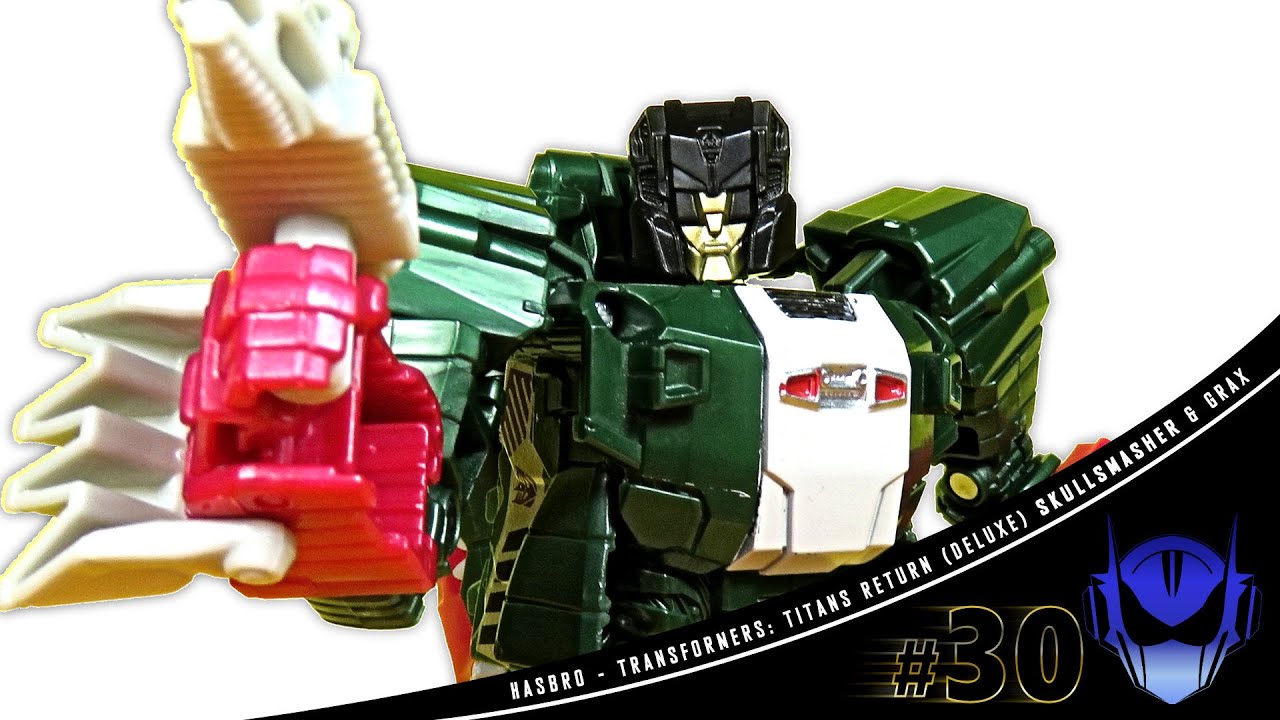 Hasbro Transformers Titans Return Deluxe Skullsmasher & Grax Action Figure review