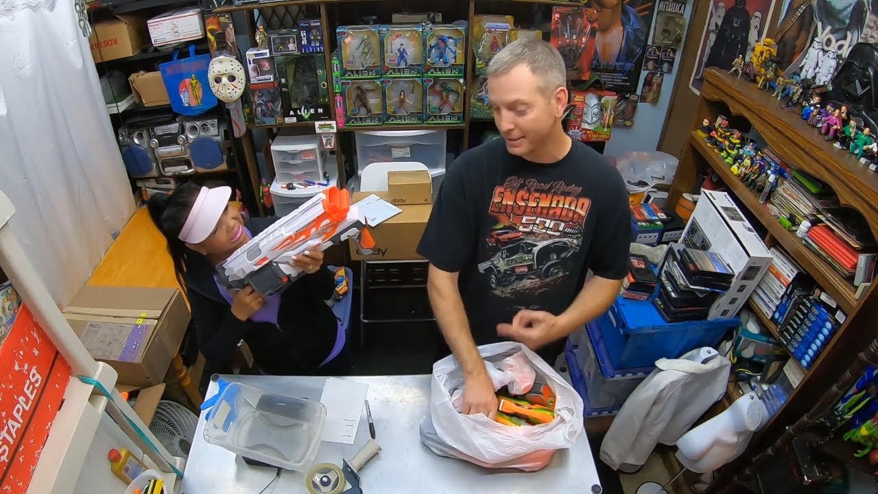 I Bought A NERF Lot On OfferUp To Sell On eBay! Plus Packing eBay Sales!