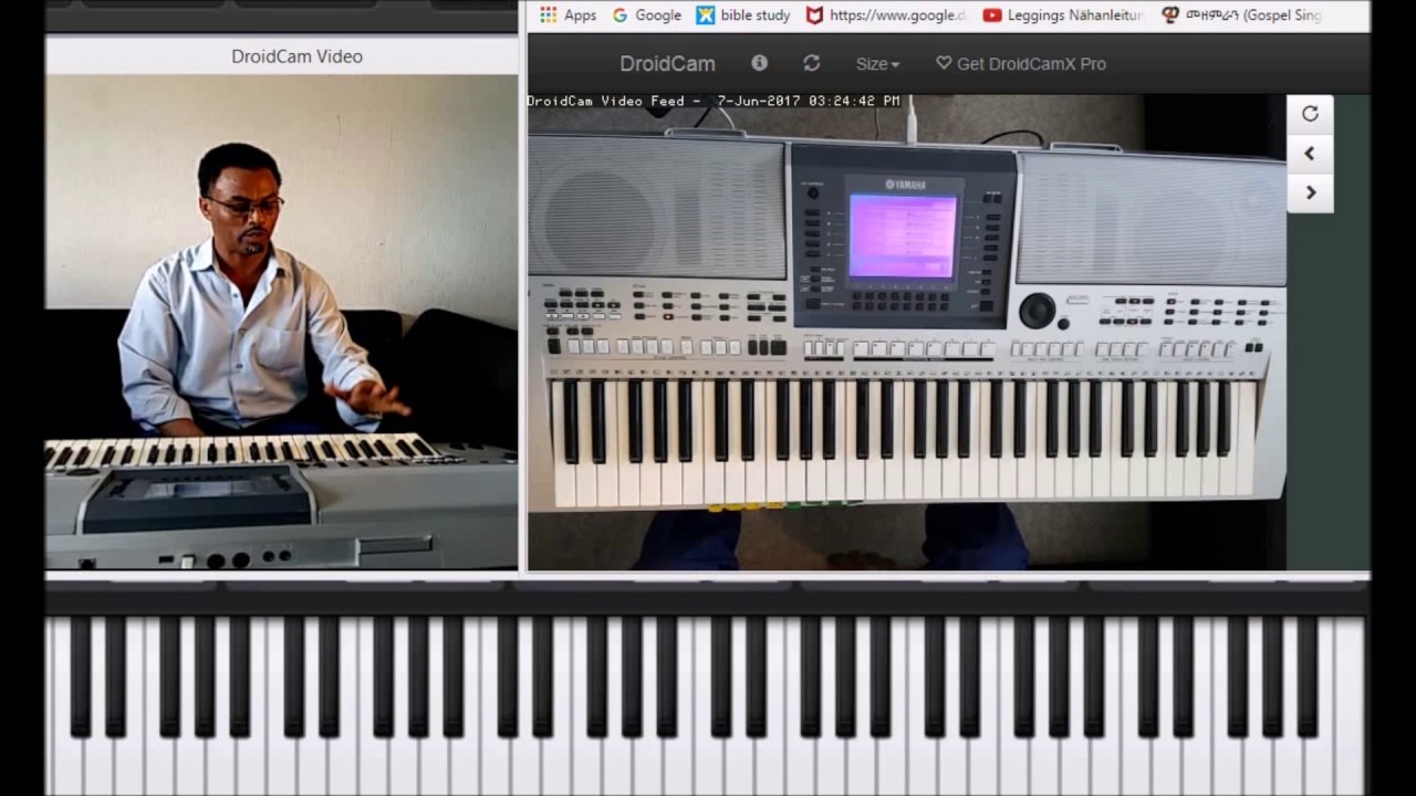 Ethiopian Music Lesson by Biruk Abera Keyboard / Piano Lesson 2