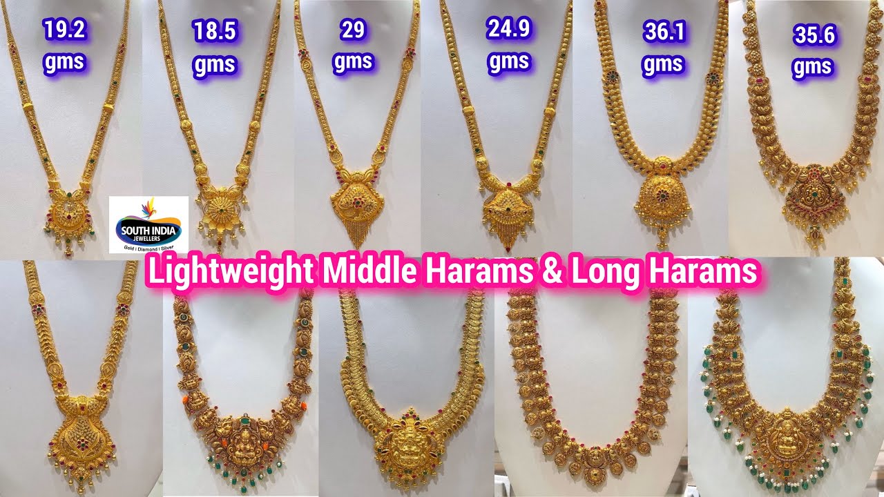 Lightweight Middle Harams & Long Harams | 35+ Designs | Lightweight Heavy Look Gold Harams #haram