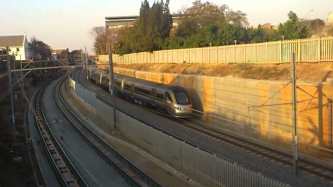 Gautrain entering Hatfield station