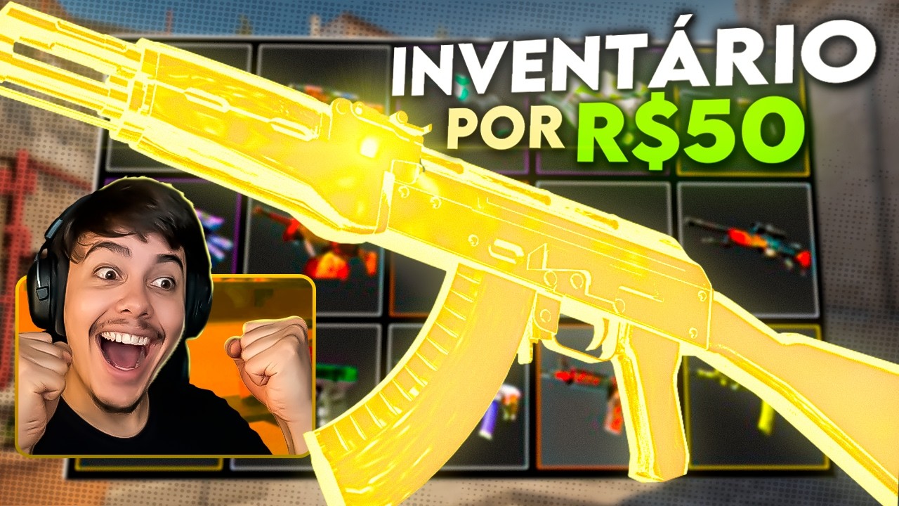 🟢MONTEI um INVENTÁRIO COMPLETO no CS2 com R$50 😱