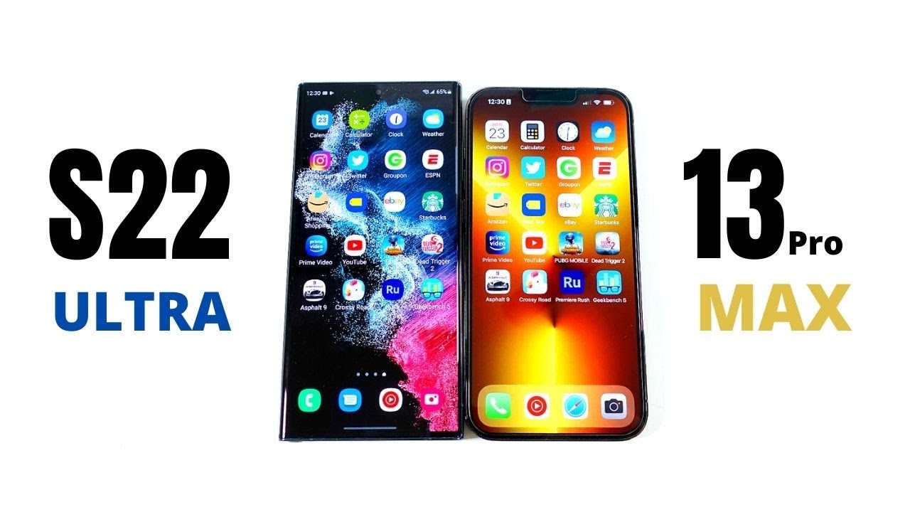 Galaxy S22 Ultra vs iPhone 13 Pro Max Speed Test!