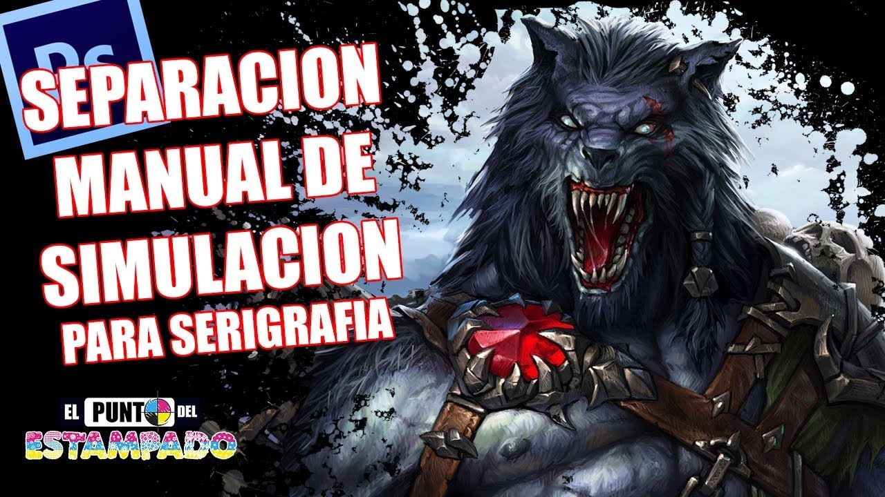 COMO HACER SIMULACIÓN DE COLOR EN PHOTOSHOP ➡️ SEPARACIÓN MANUAL ➡️ SERIGRAFIA 3 COLORES