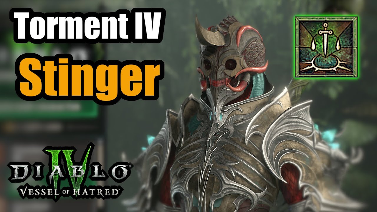 Stinger Centipede Spiritborn Build - Torment IV Diablo 4 Vessel of Hatred Season 6