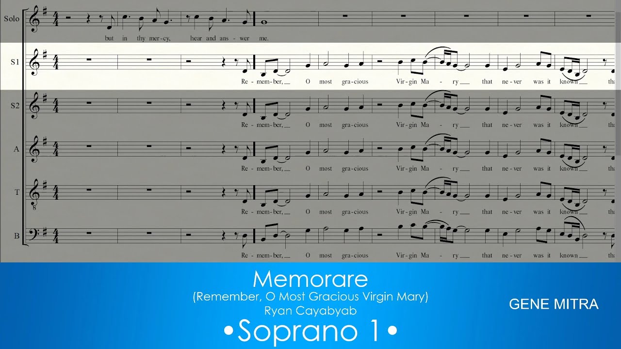 Memorare | Ryan Cayabyab • Soprano 1