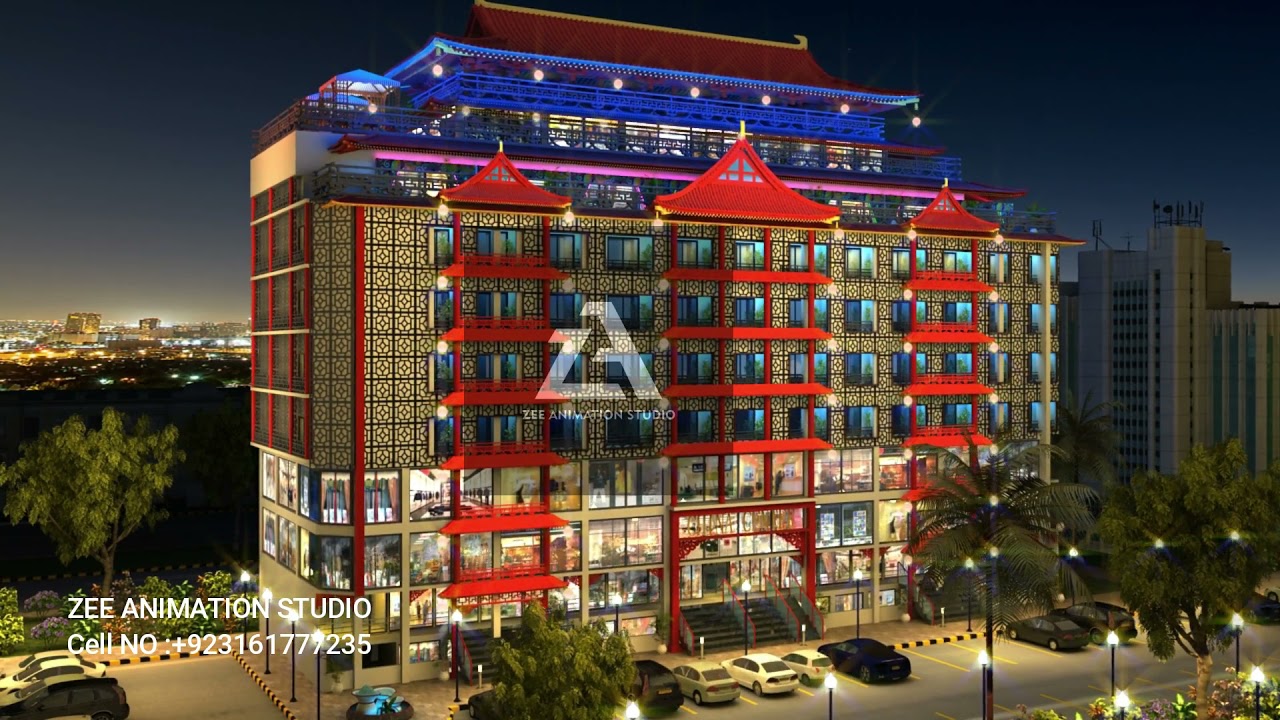 China Center 3D Visualization  By ZEE Animation Studio