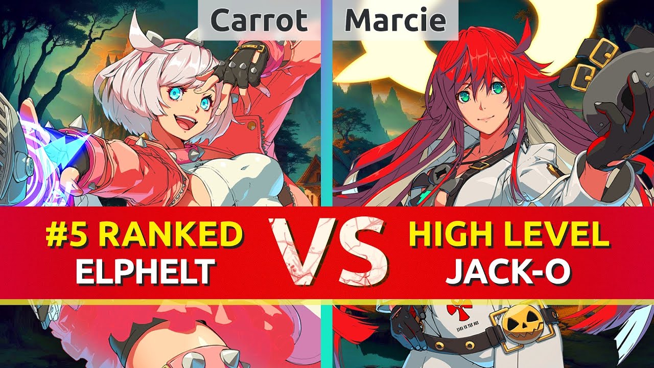 GGST ▰ Carrot (#5 Ranked Elphelt) vs Marcie (High Level Jack-O). High Level Gameplay