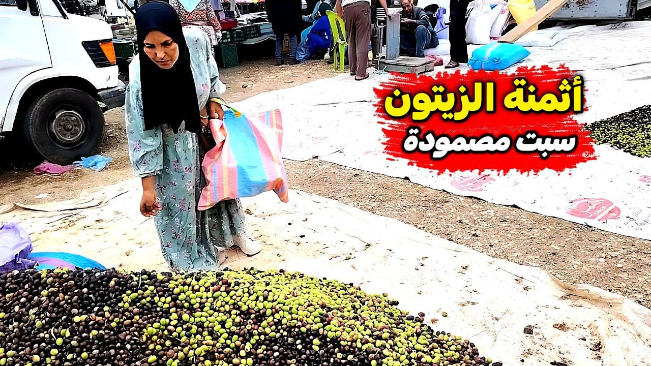 جولة في سوق السبت ديل مصمودة ومعرفة أتمنة الزيتون و إعداد السمك المقلي على الكانون