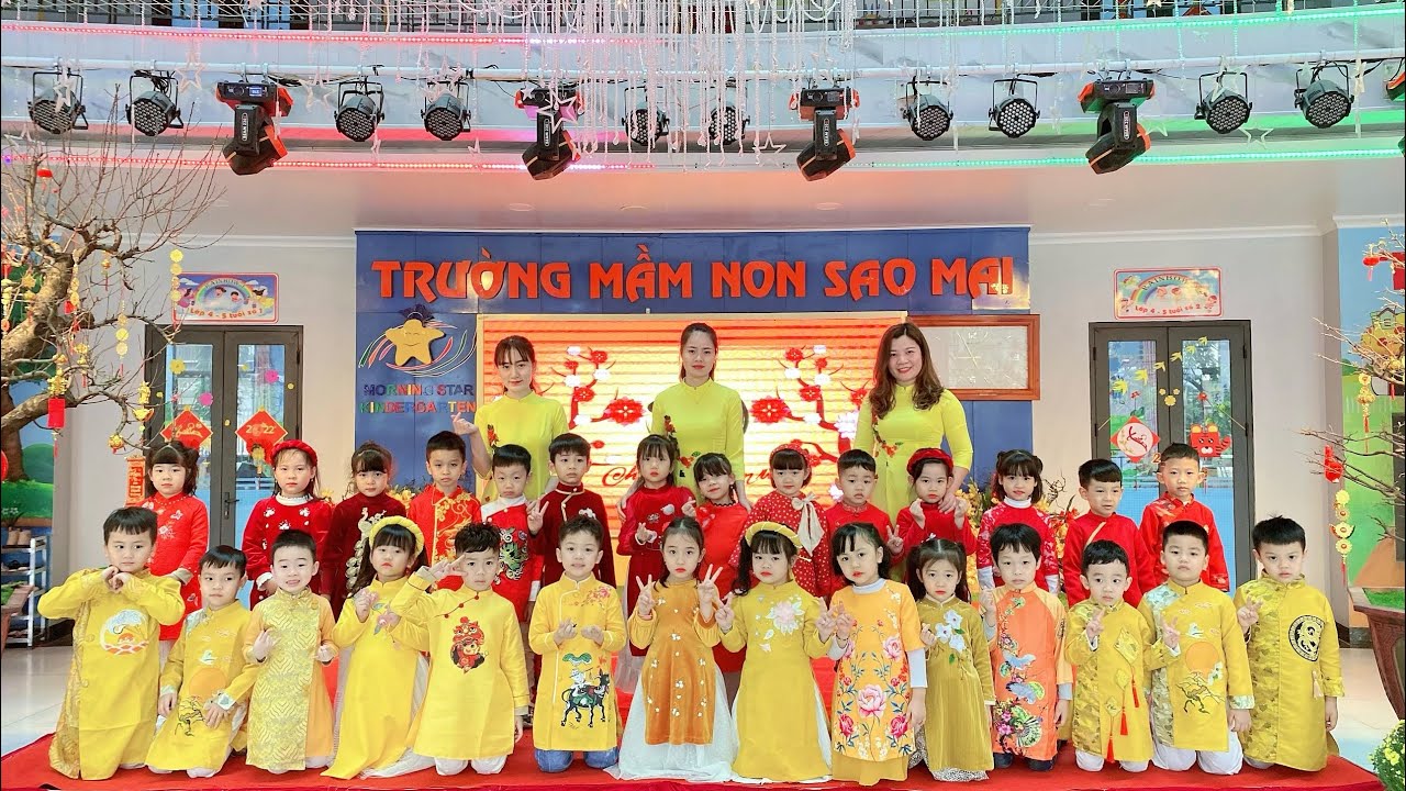 Múa chúc Tết - Sun 1 - mầm non Sao Mai